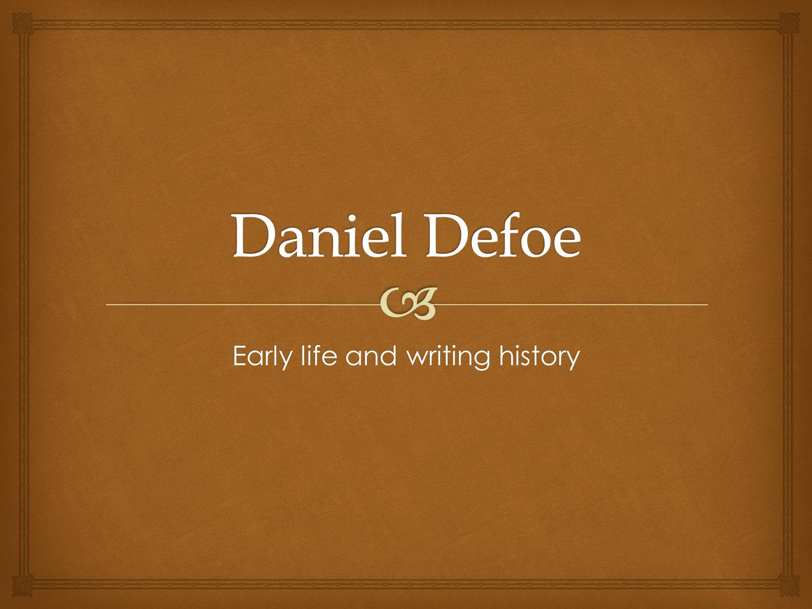 Презентація на тему «Daniel Defoe» - Слайд #1