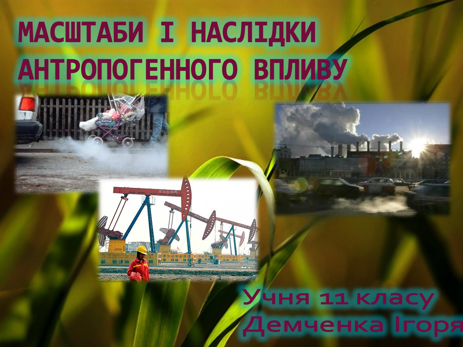 Презентація на тему «Масштаби і наслідки антропогенного впливу» - Слайд #1