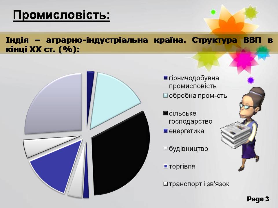 Презентація на тему «Господарство Індії» - Слайд #3