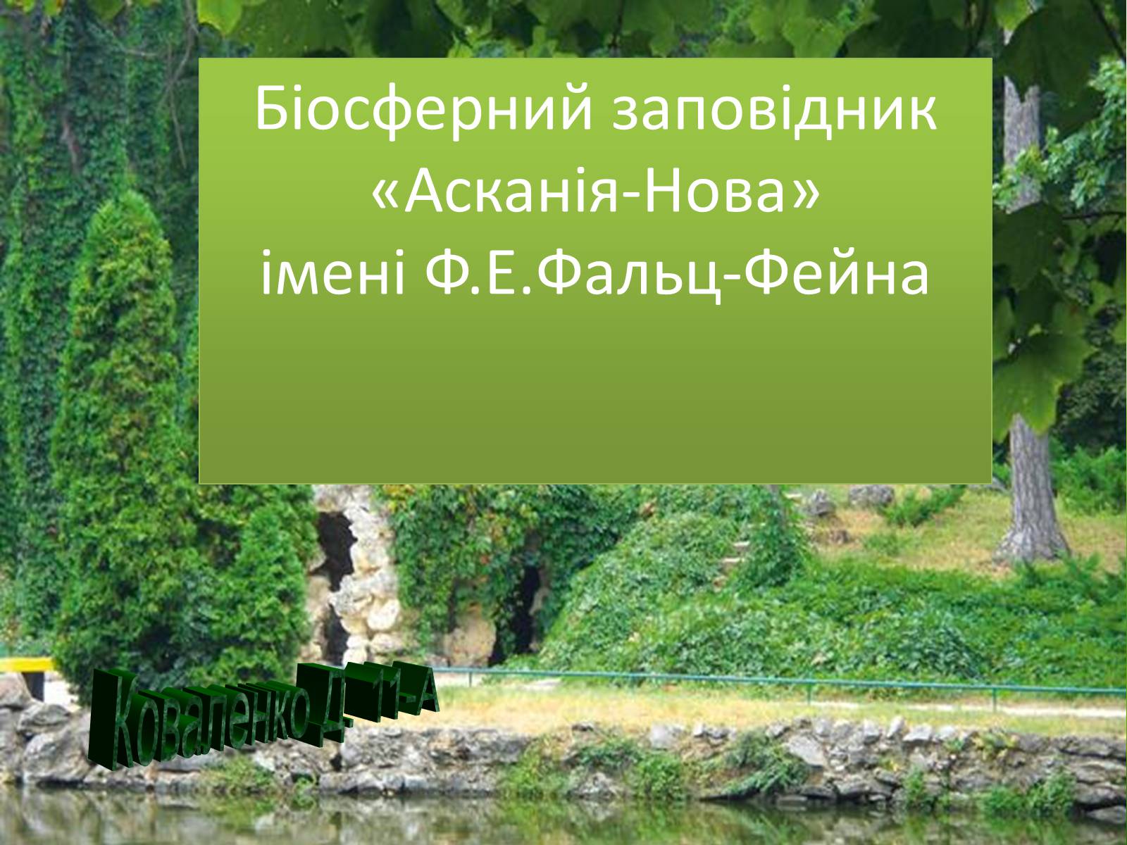 Презентація на тему «Асканія Нова» (варіант 5) - Слайд #1 Презентація на тему «Асканія Нова» (варіант 5) - Слайд #1