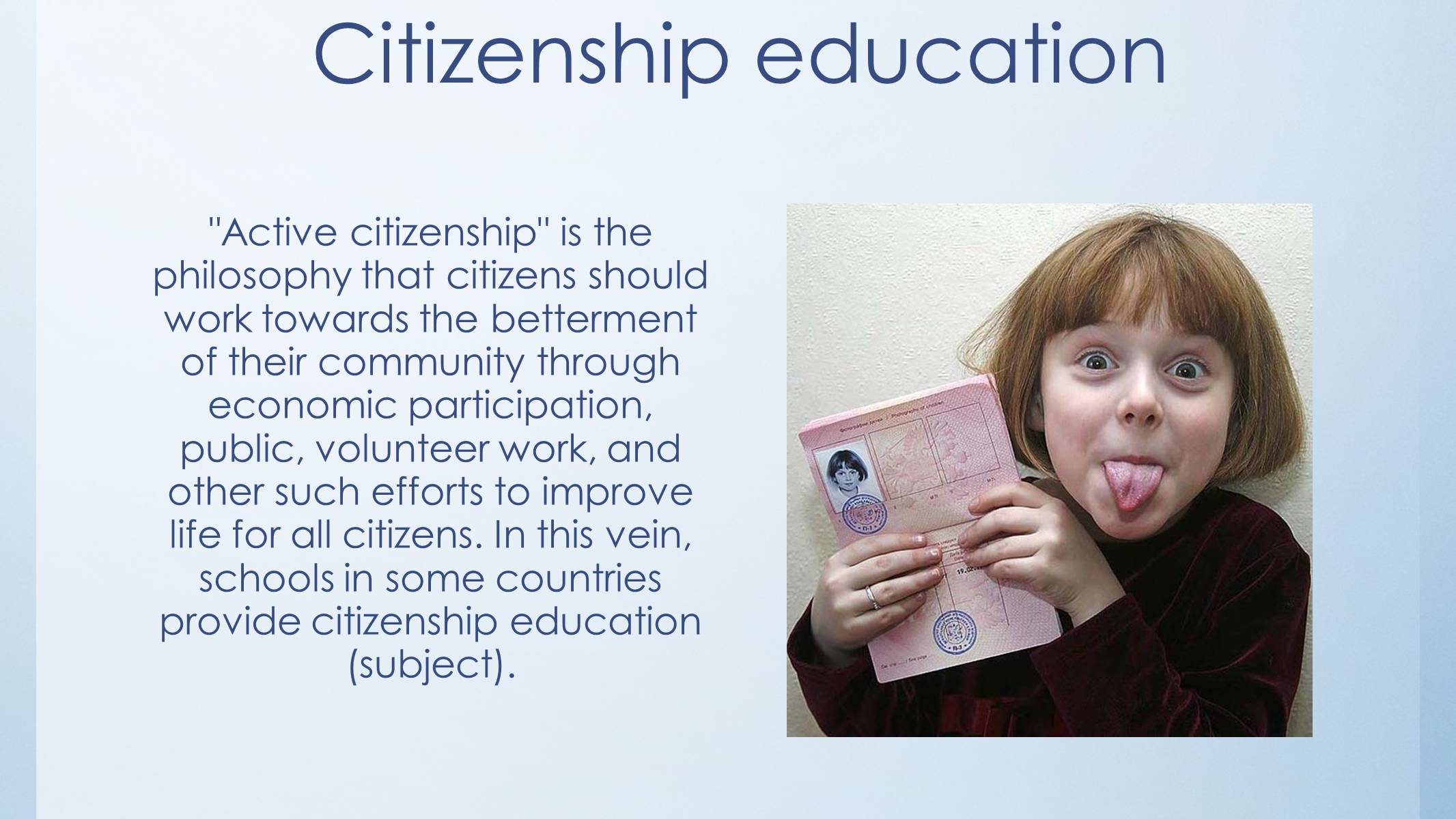 Презентація на тему «Citizenship for Young People» - Слайд #4