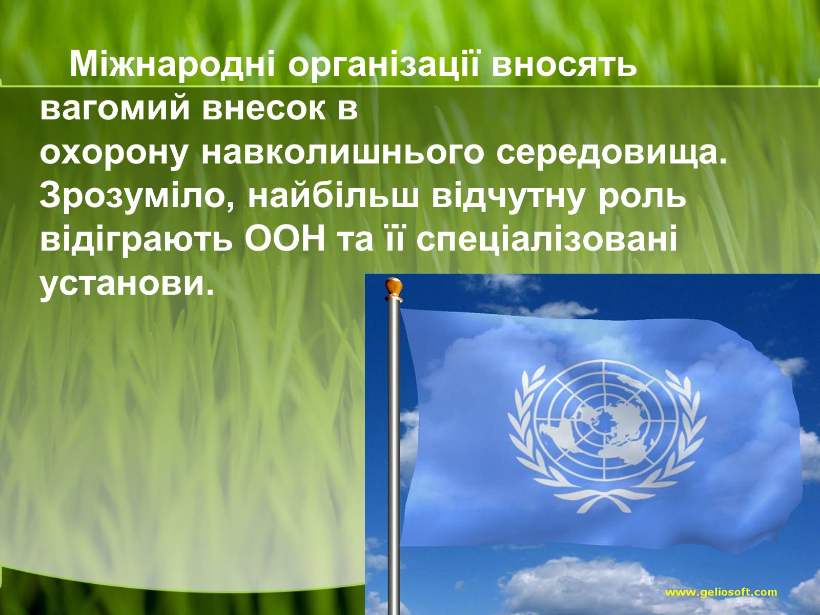 Презентація на тему «Міжнародні організації та охорона навколишнього середовища» - Слайд #2