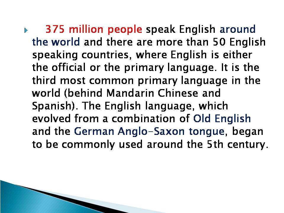 Презентація на тему «English in the World» - Слайд #2
