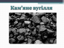 Презентація на тему «Кам&#8217;яне вугілля» (варіант 12)