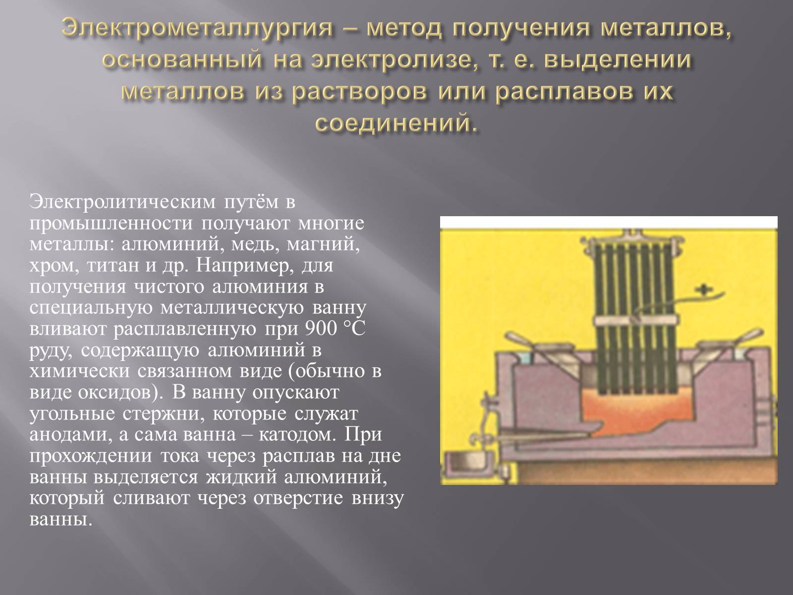 Презентація на тему «Электрометаллургия» - Слайд #2