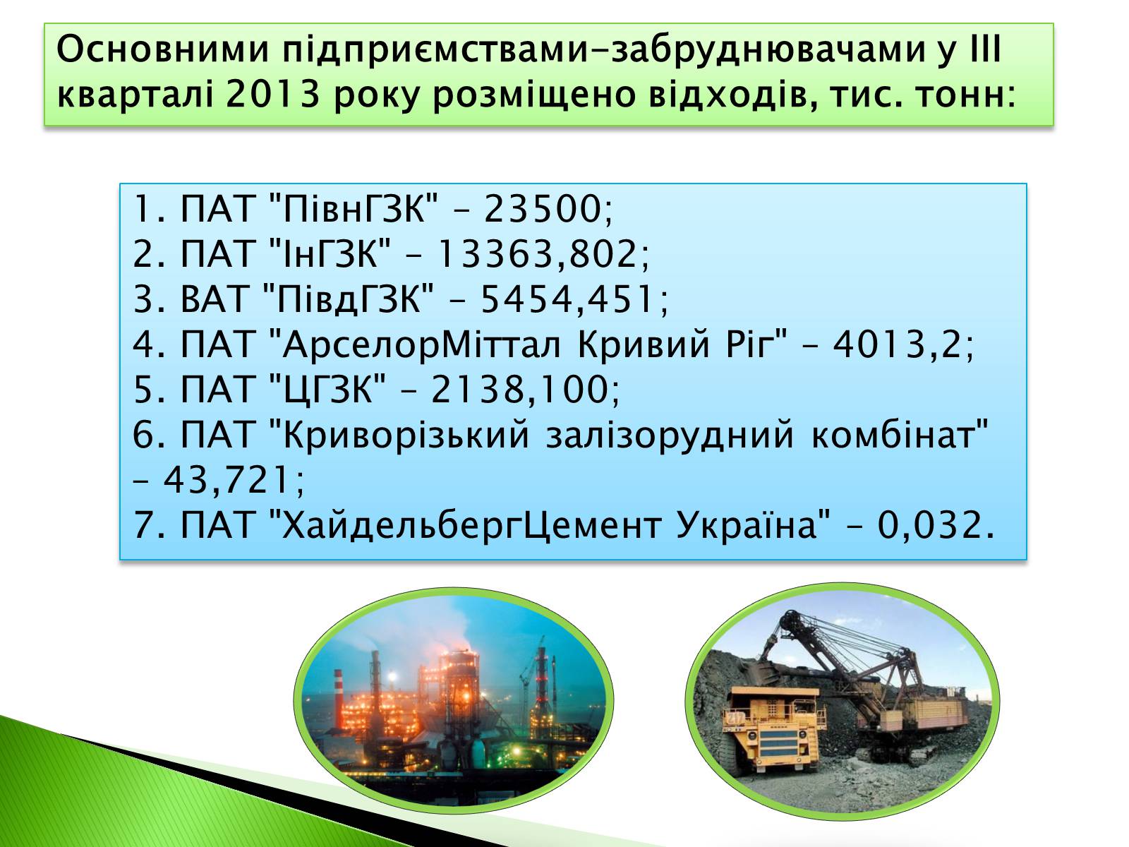 Презентація на тему «Охорона навколишнього середовища від забруднень під час переробки вуглеводневої сировини» (варіант 2) - Слайд #9