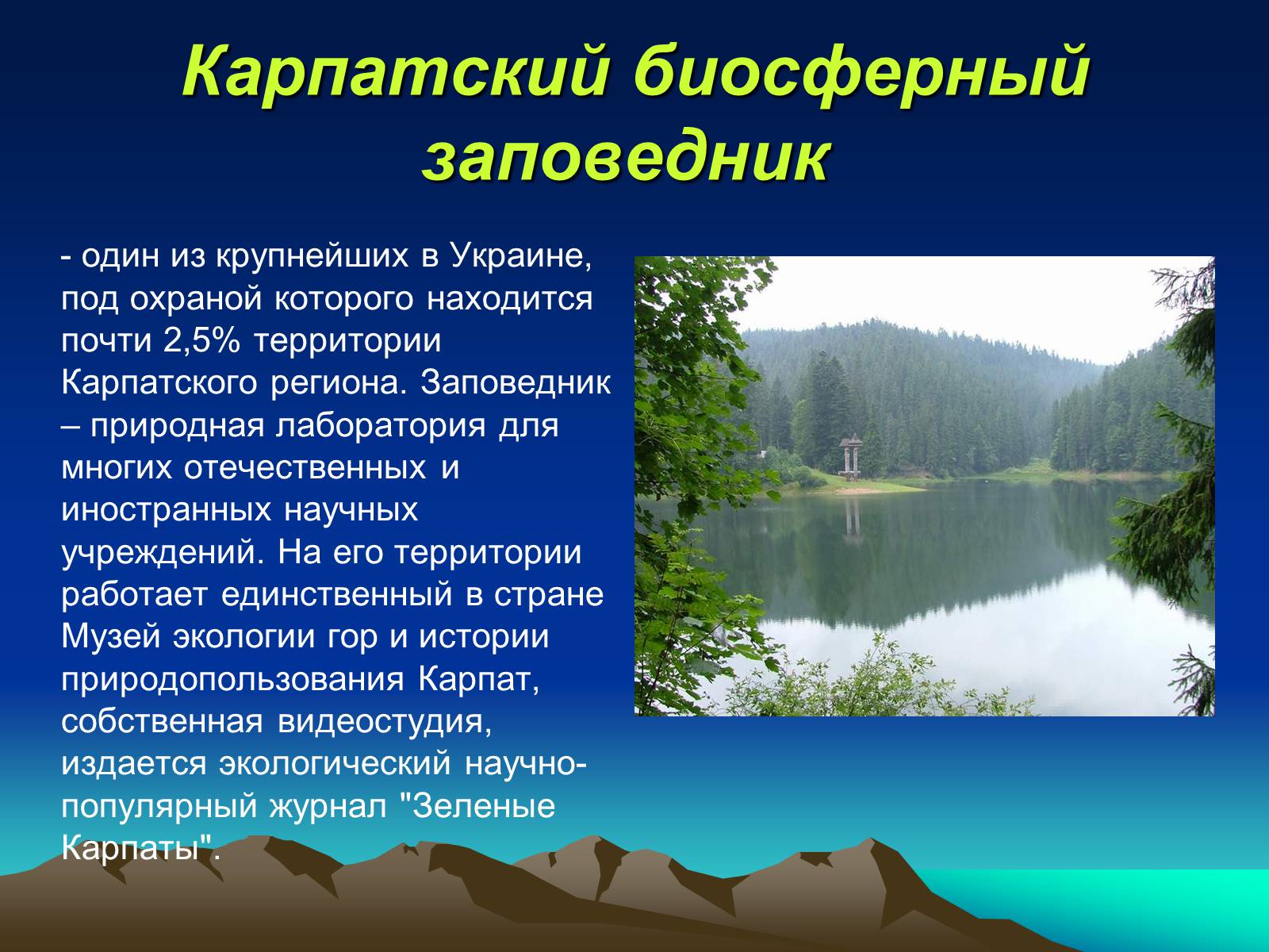 Презентація на тему «Заповедники Украины» (варіант 1) - Слайд #9