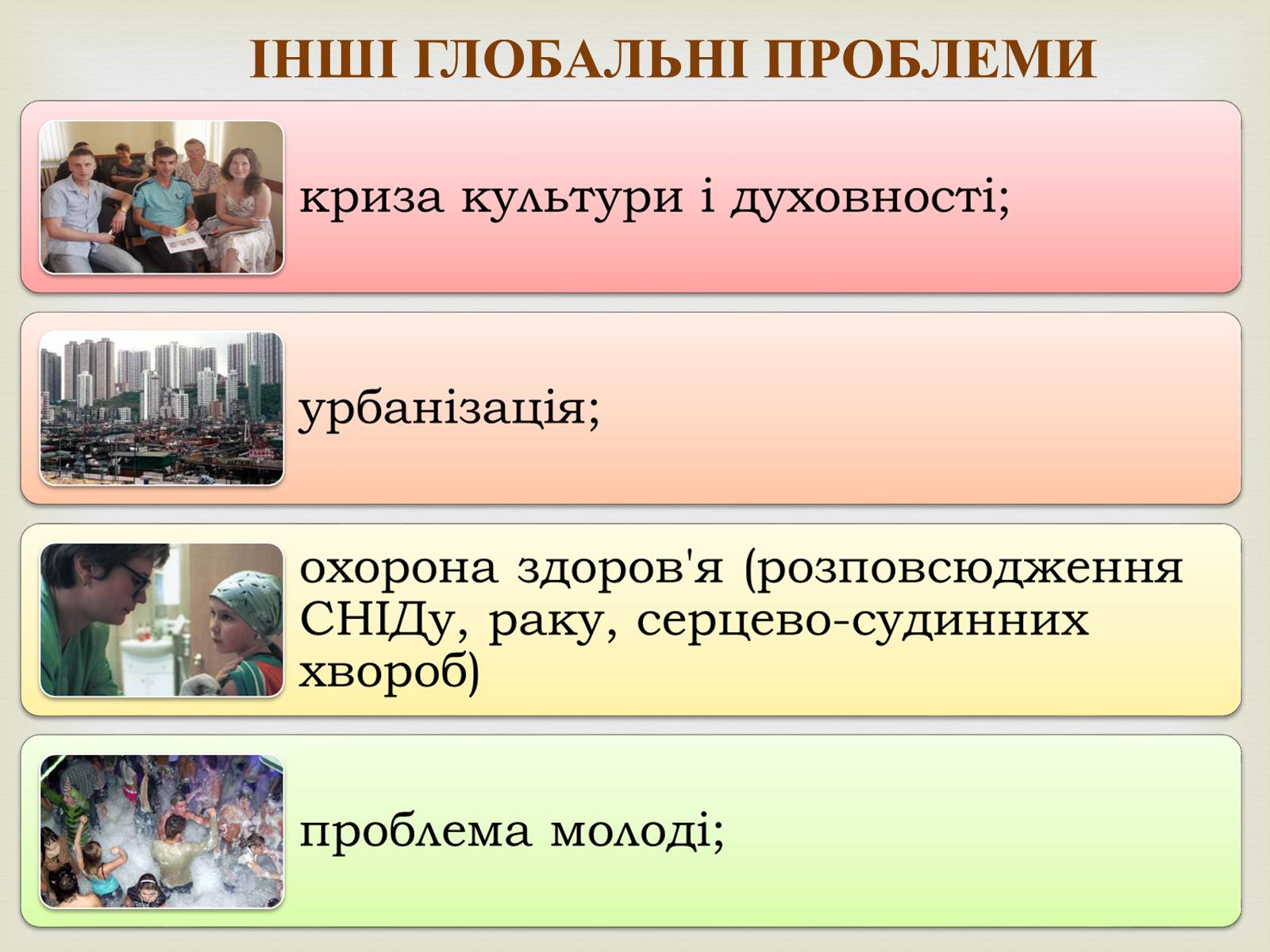 Презентація на тему «Глобальні проблеми людства» (варіант 15) - Слайд #20