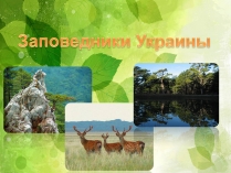 Презентація на тему «Заповедники Украины» (варіант 2)