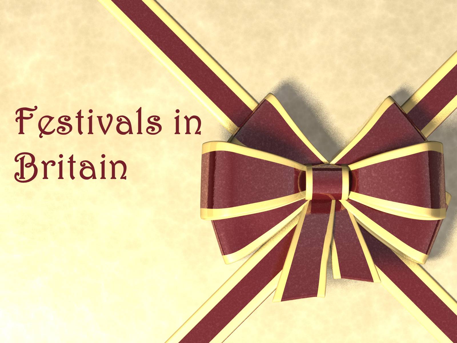Презентація на тему «Festivals in Britain» - Слайд #1