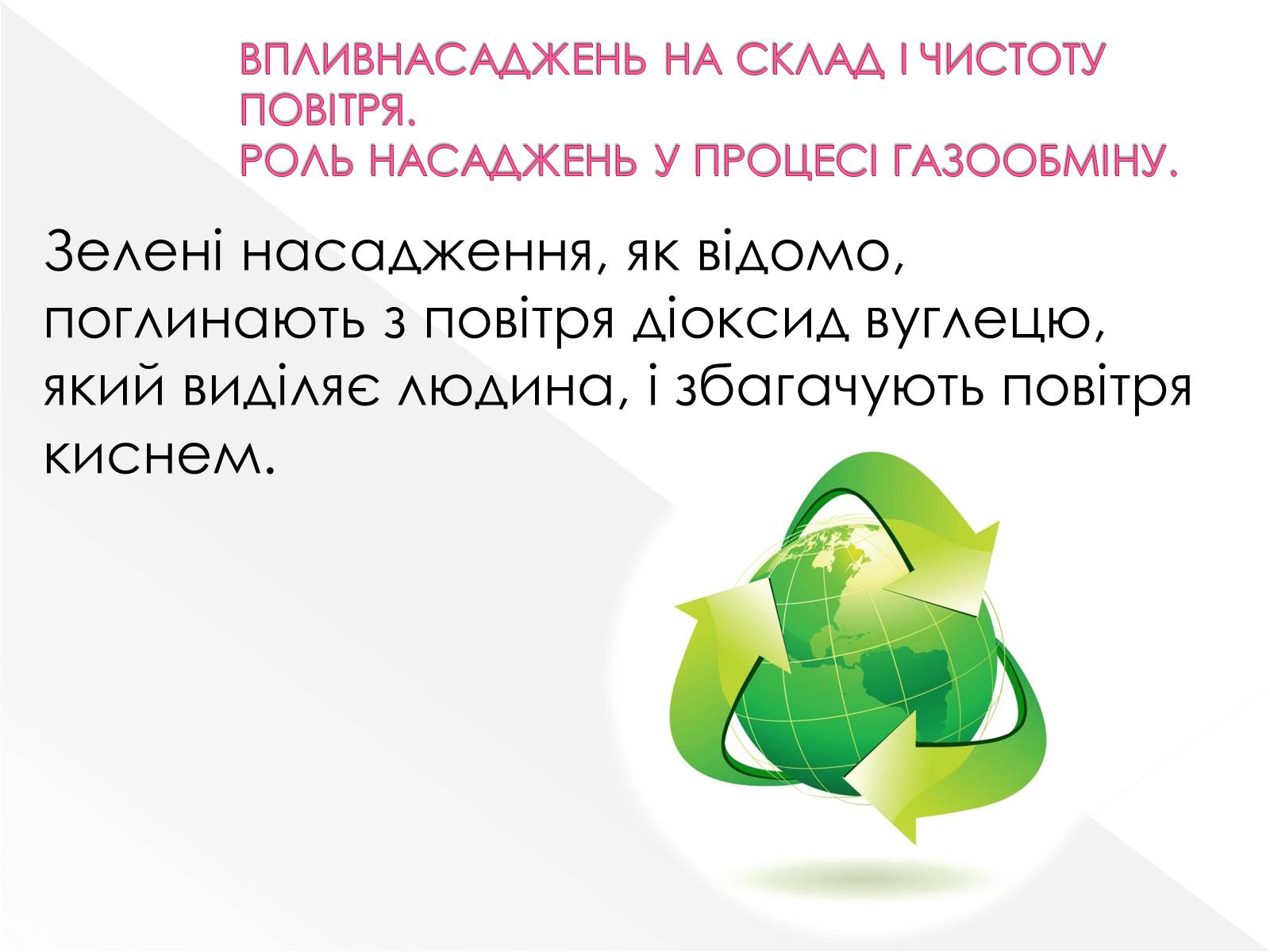 Презентація на тему «Вплив зелених насаджень на загазованість міста Броди» - Слайд #7