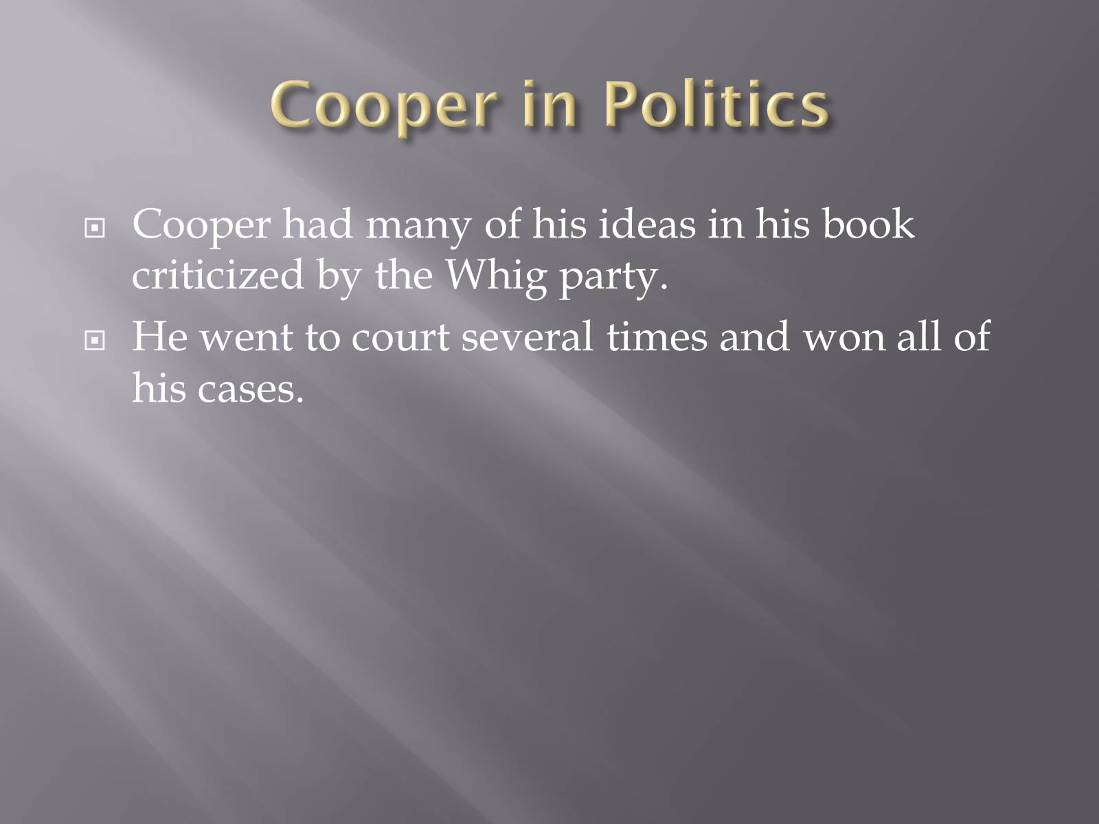 Презентація на тему «James Fenimore Cooper» (варіант 1) - Слайд #7