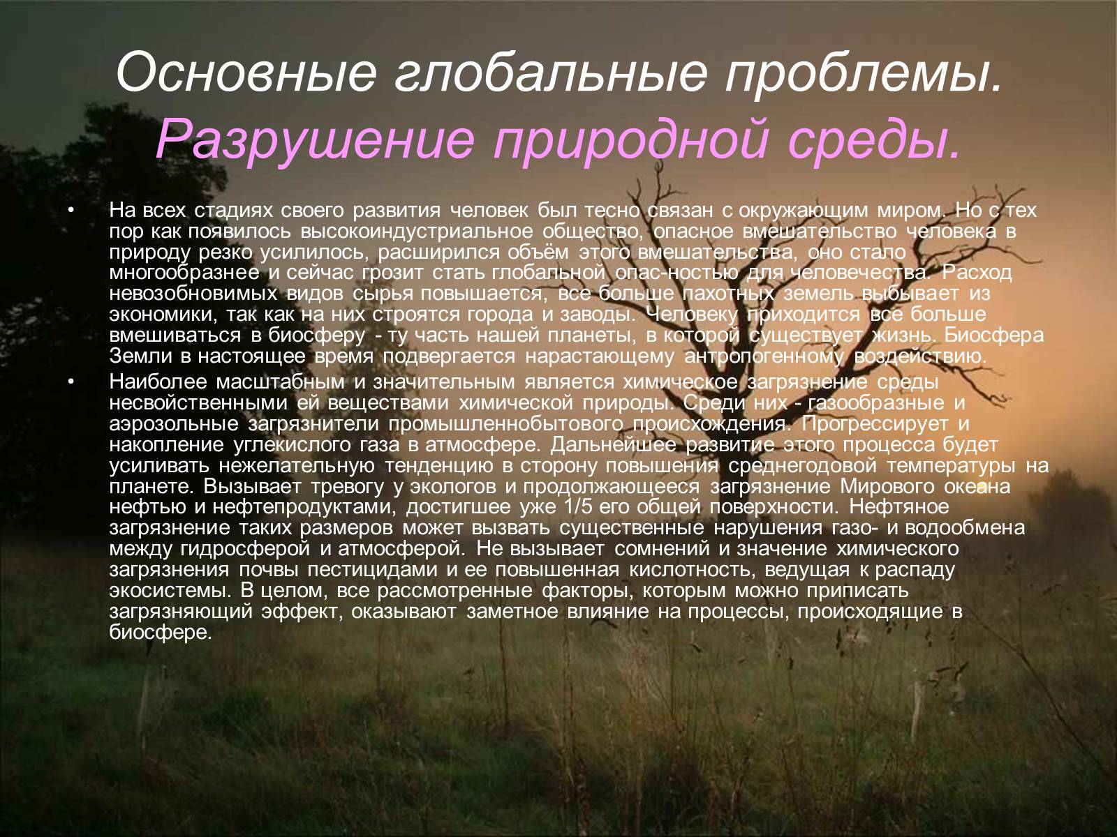 Презентація на тему «Глобальные экологические проблемы» (варіант 3) - Слайд #4