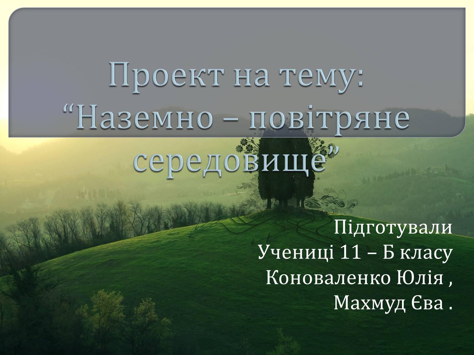 Презентація на тему «Наземно – повітряне середовище» - Слайд #1 Презентація на тему «Наземно – повітряне середовище» - Слайд #1