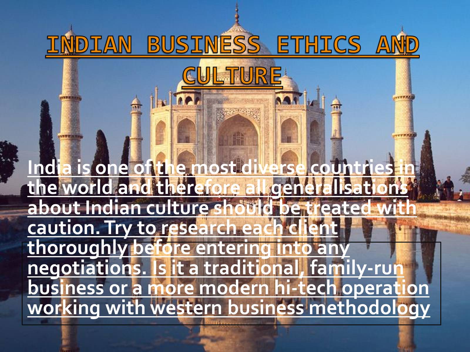 Презентація на тему «Indian Business Ethics and Culture» - Слайд #2