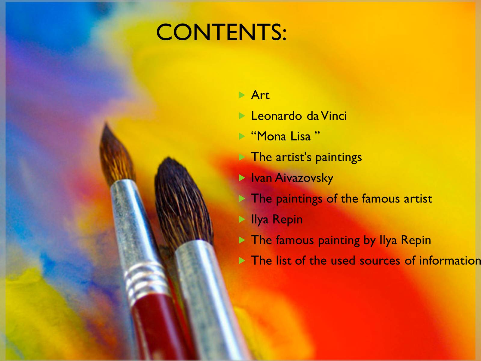 Презентація на тему «Art» (варіант 1) - Слайд #2