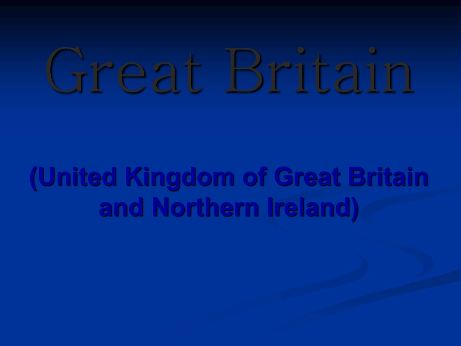 Презентація на тему «Great Britain» (варіант 4) - Слайд #1