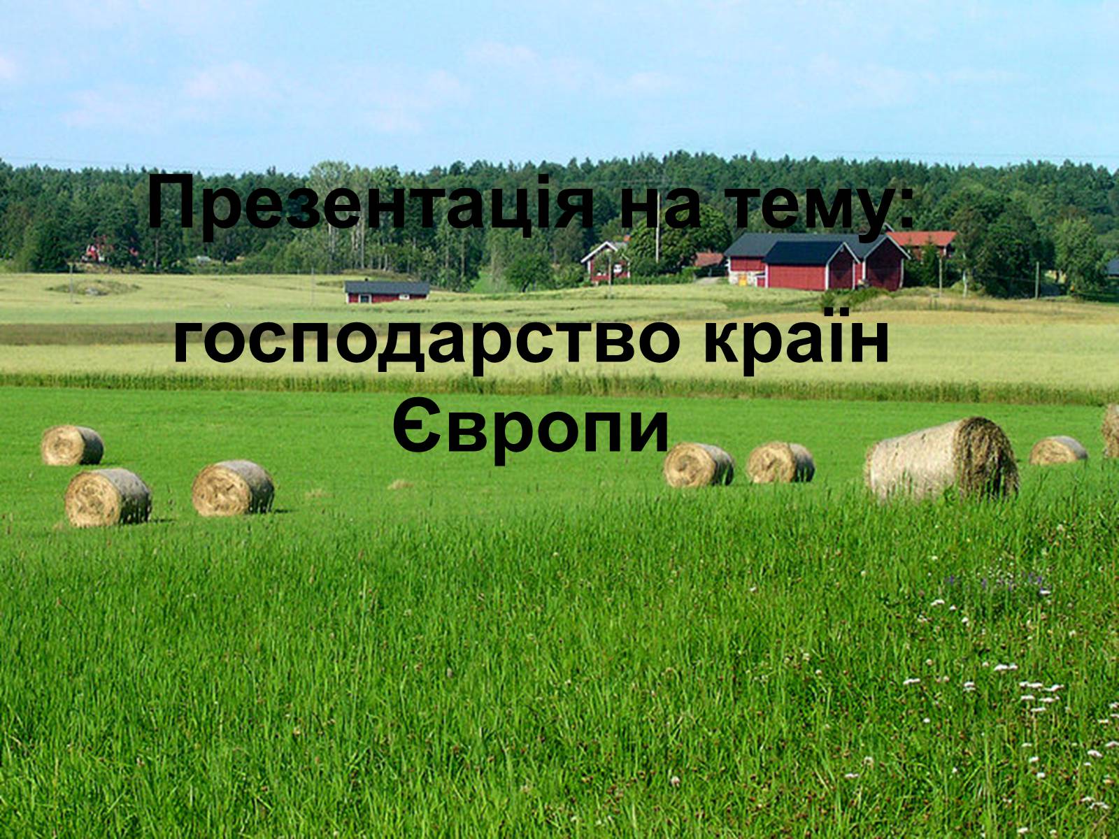 Презентація на тему «Господарство країн Європи» - Слайд #1