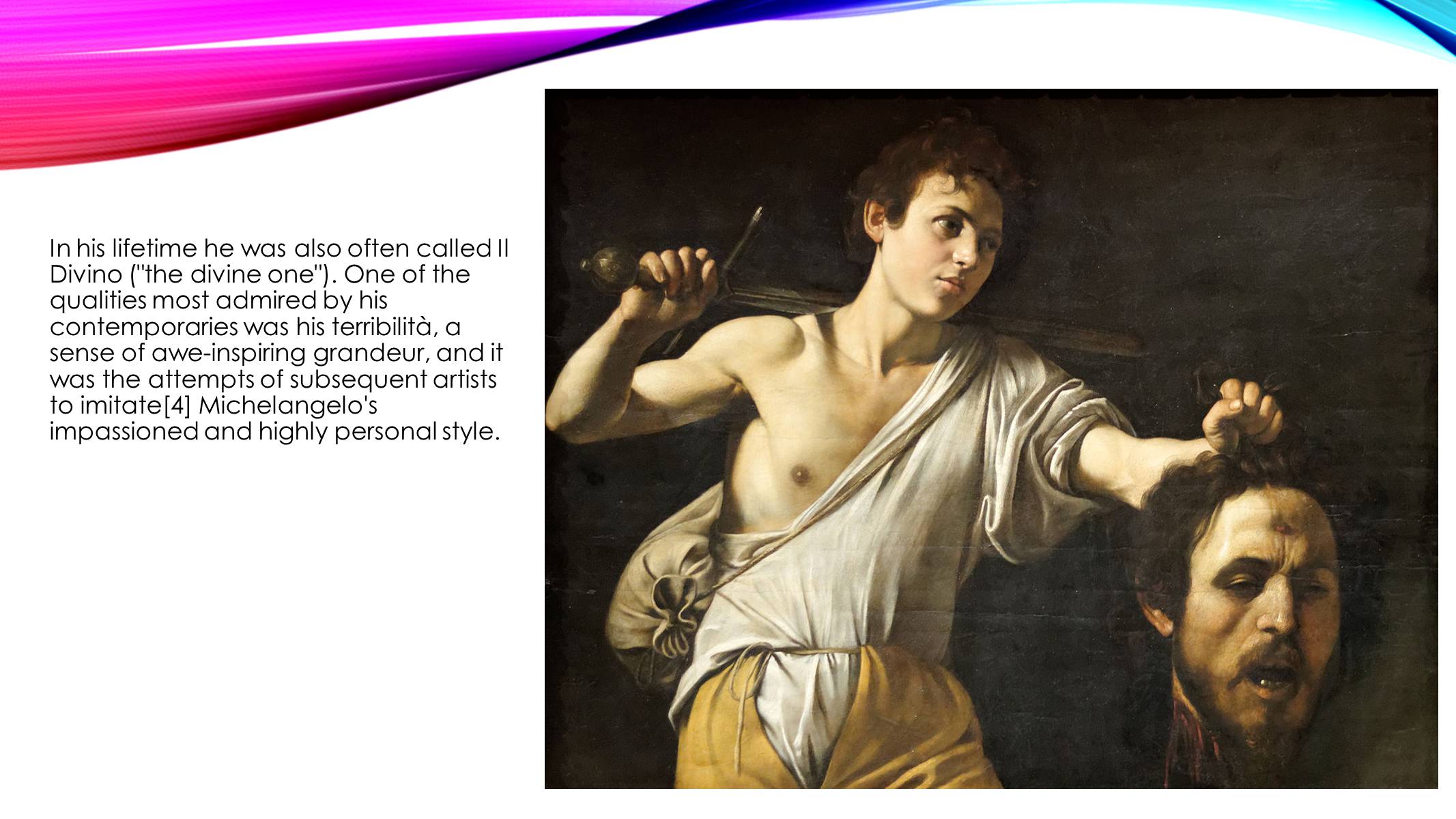 Презентація на тему «Michelangelo di Lodovico Buonarroti Simoni» - Слайд #7