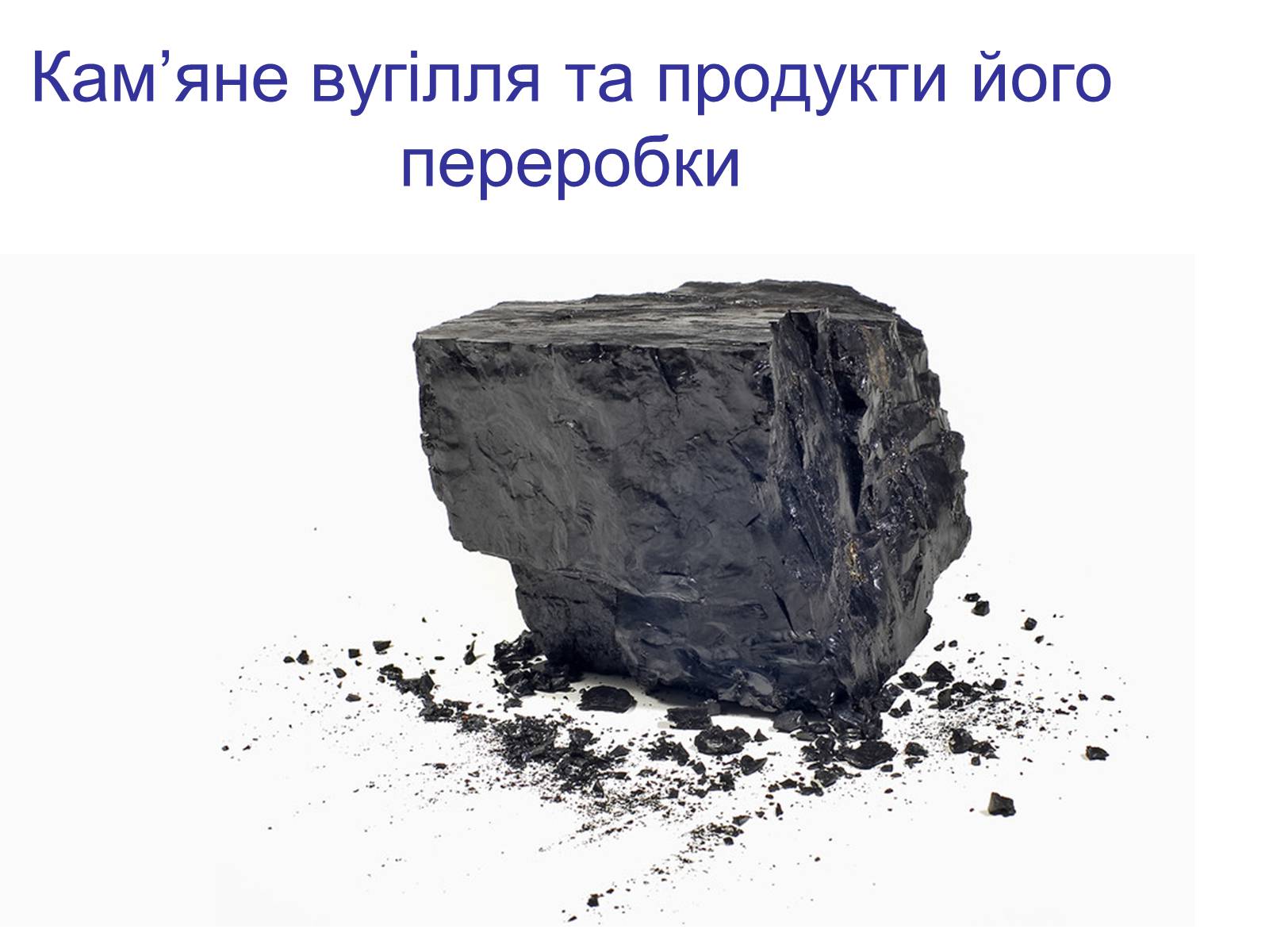 Презентація на тему «Кам&#8217;яне вугілля та продукти його переробки» (варіант 3) - Слайд #1