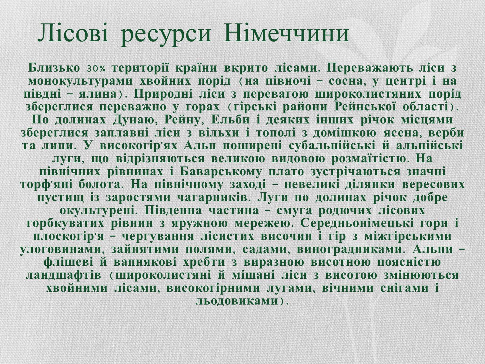 Презентація на тему «Федеративна Республіка Німеччина» (варіант 5) - Слайд #13