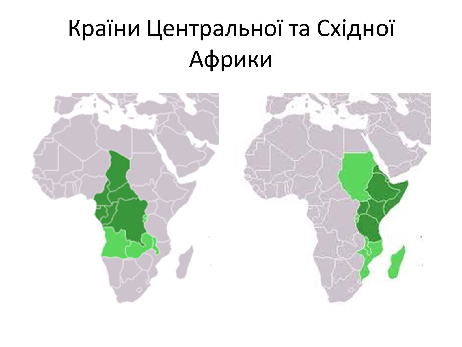 Презентація на тему «Країни Центральної та Східної Африки» - Слайд #1