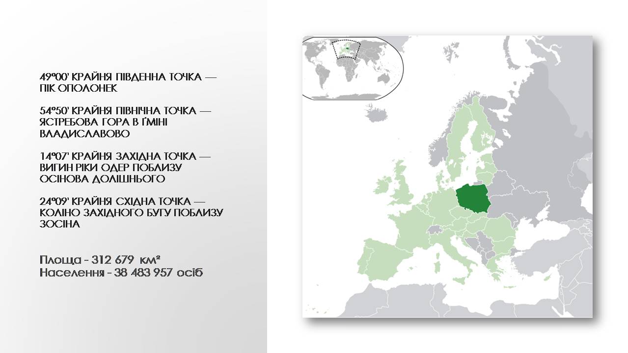 Презентація на тему «Загальна характеристика Польщі» - Слайд #3