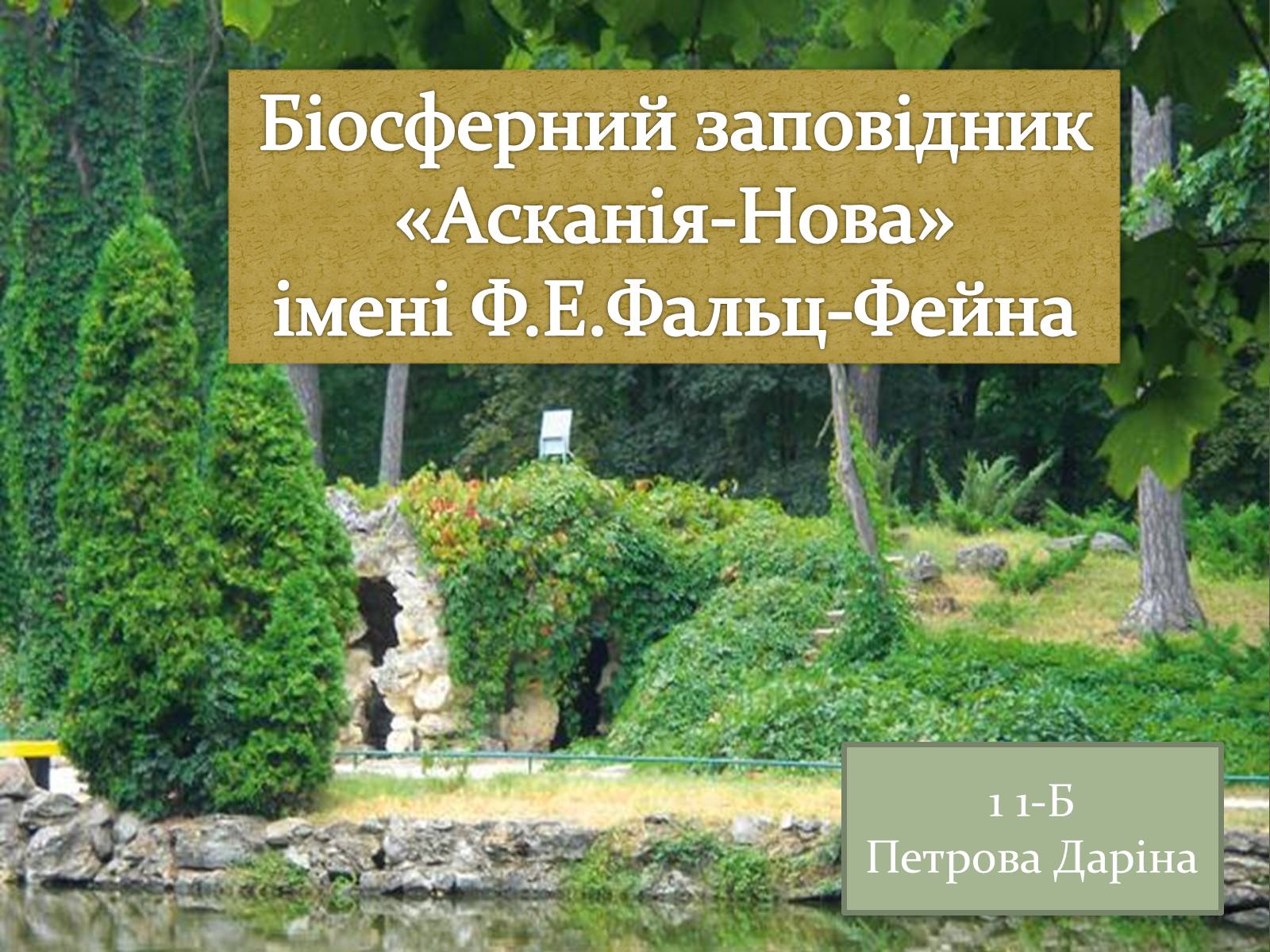 Презентація на тему «Асканія Нова» (варіант 4) - Слайд #1