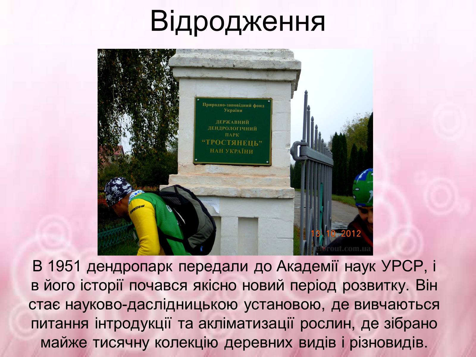 Презентація на тему «Державний дендрологічний парк «Тростянець»» - Слайд #10