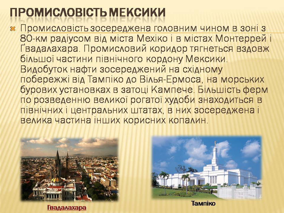 Презентація на тему «Загальна характеристика економіки Мексики» - Слайд #7