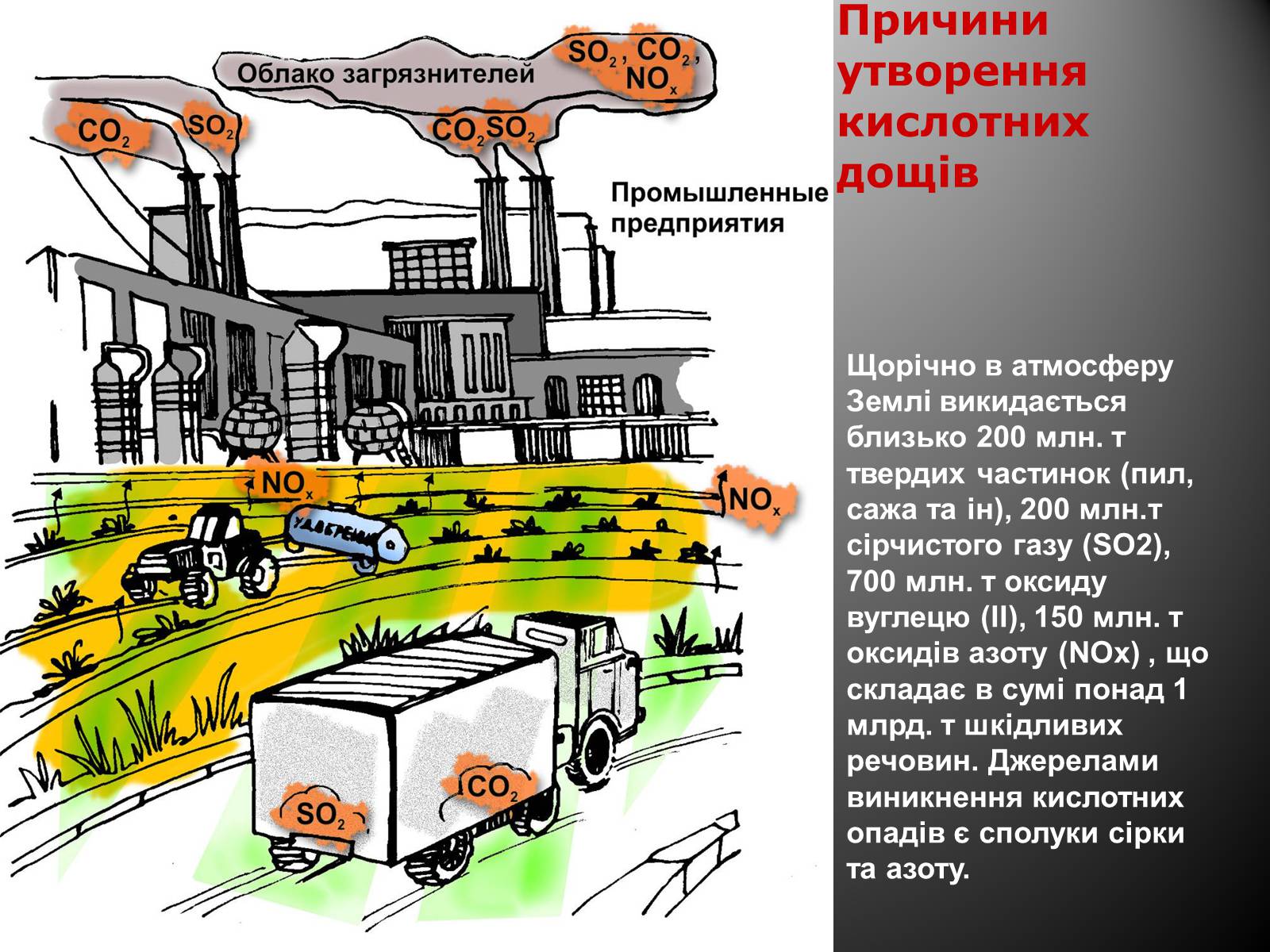 Презентація на тему «Причини винекнення та екологічні наслідки кислотних дощів» - Слайд #7