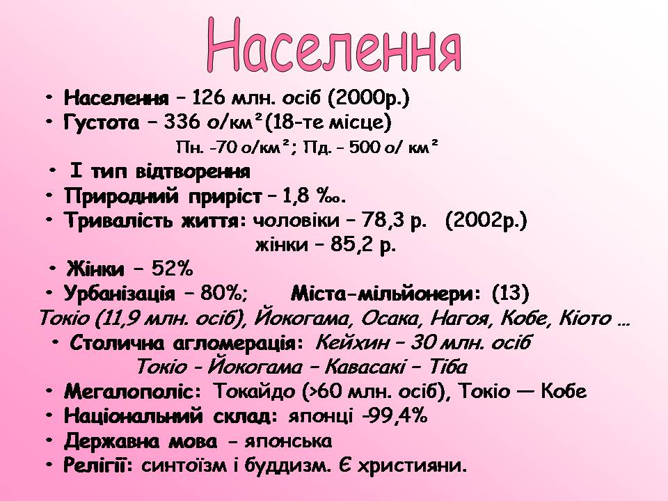 Презентація на тему «Японія» (варіант 52) - Слайд #12