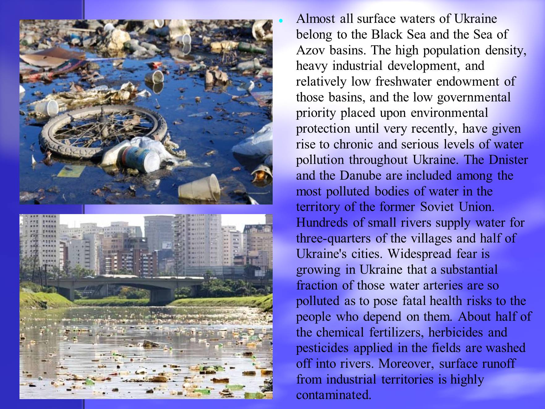 Презентація на тему «Pollution in Ukraine» - Слайд #6