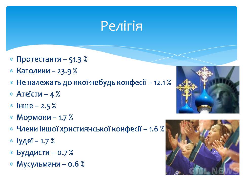 Презентація на тему «США» (варіант 28) - Слайд #10