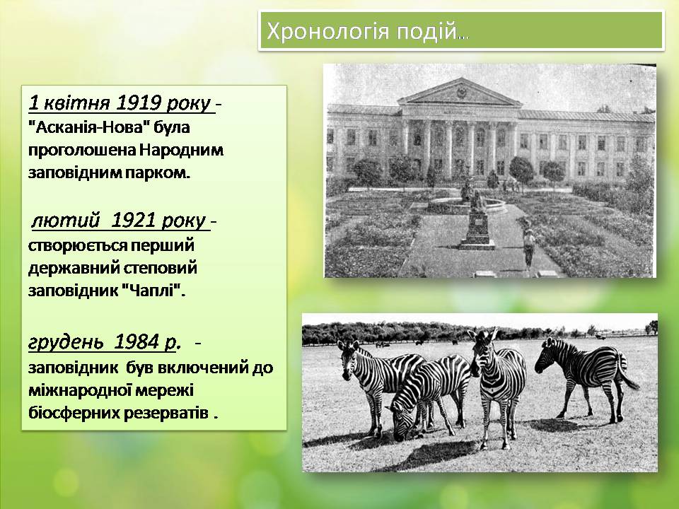 Презентація на тему «Біосферний заповідник «Асканія-Нова»» - Слайд #3