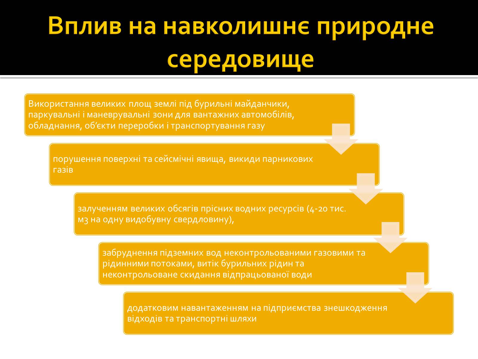 Презентація на тему «Охорона навколишнього середовища під час видобутку сланцевих газів» - Слайд #8