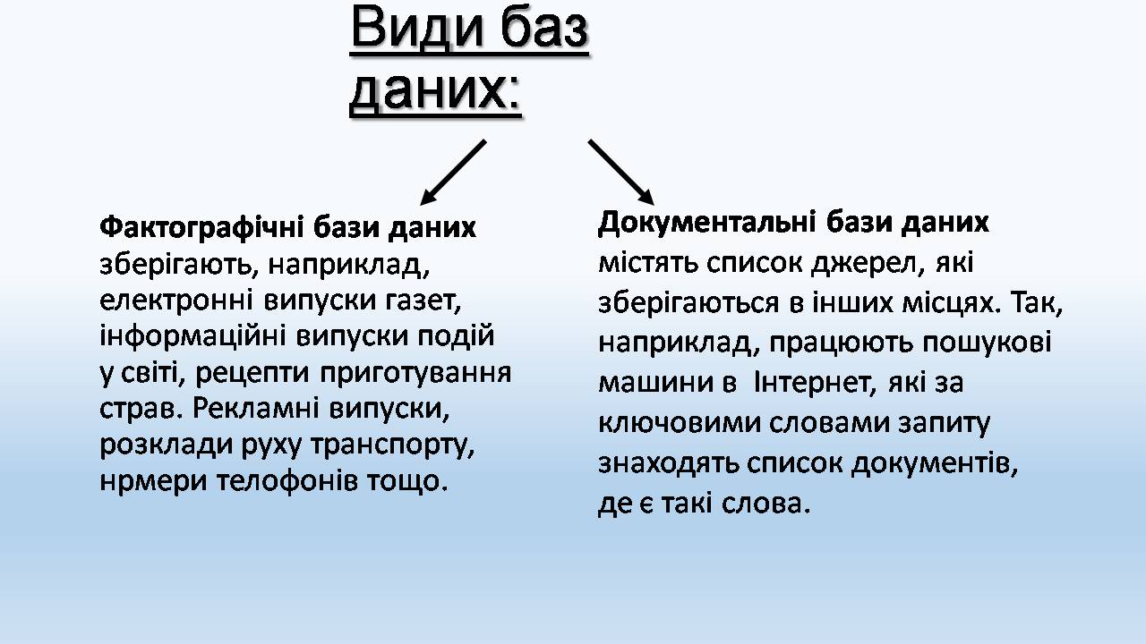 Презентація на тему «Бази даних. СУБД. Основні поняття» - Слайд #5