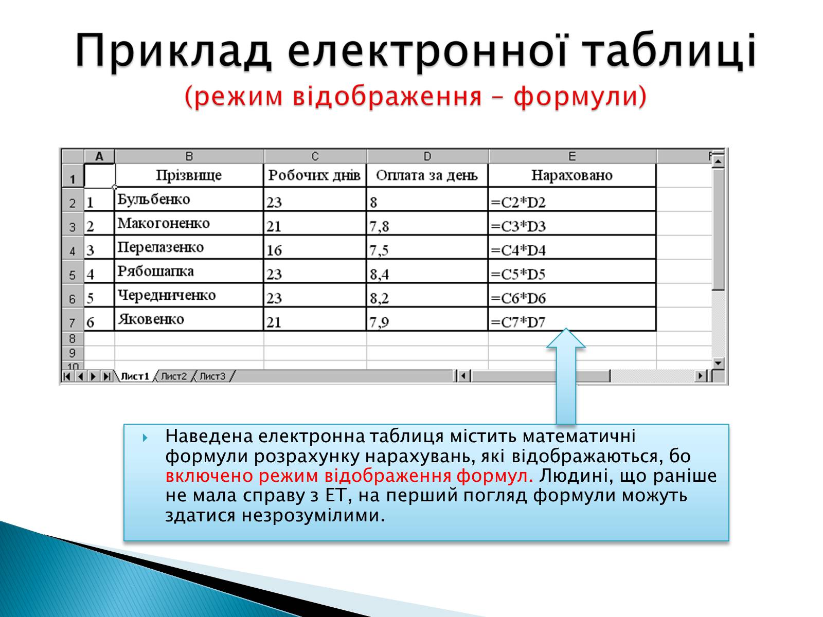 Презентація на тему «Електронні таблиці Microsoft Excel» - Слайд #6