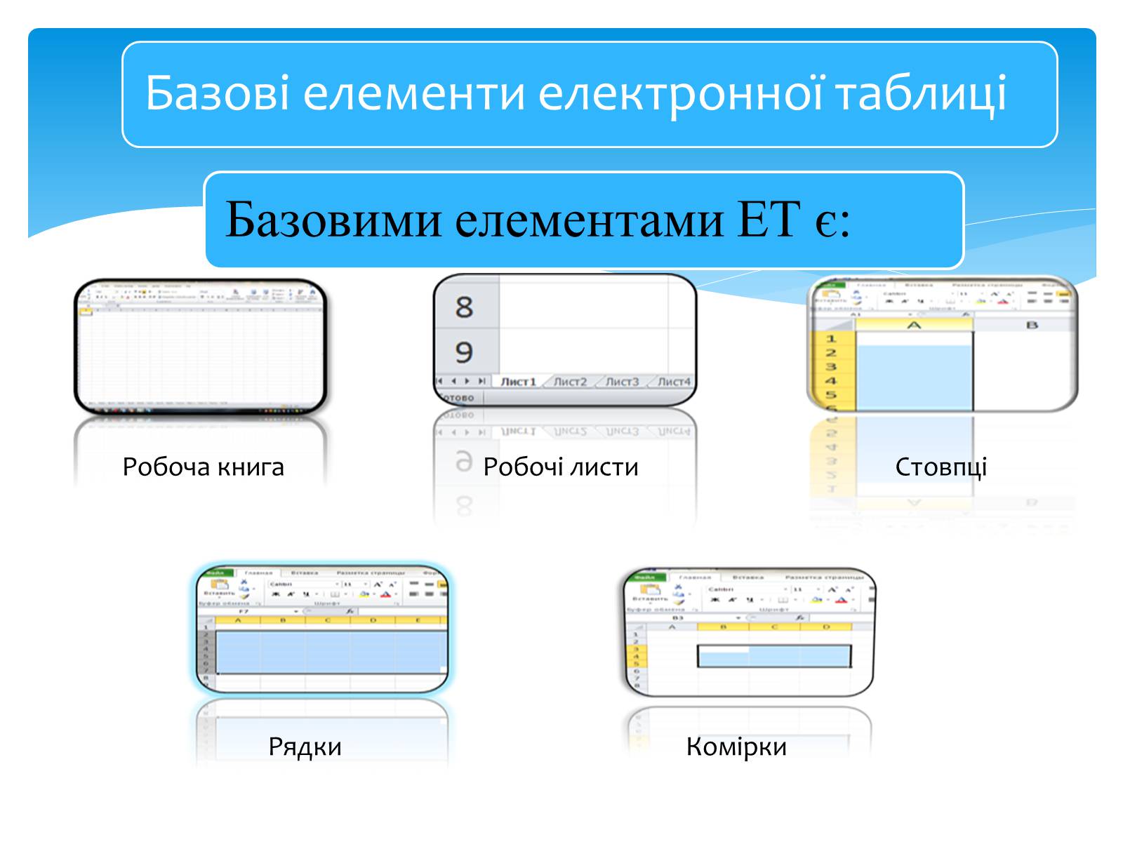 Презентація на тему «Електронні таблиці MS Excel» (варіант 1) - Слайд #9