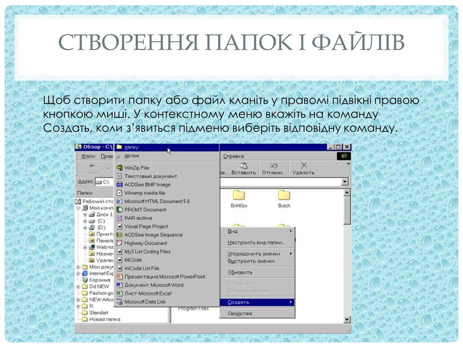 Презентація на тему «Робота з папками і текстовими файлами за допомогою вікна My Computer» - Слайд #10