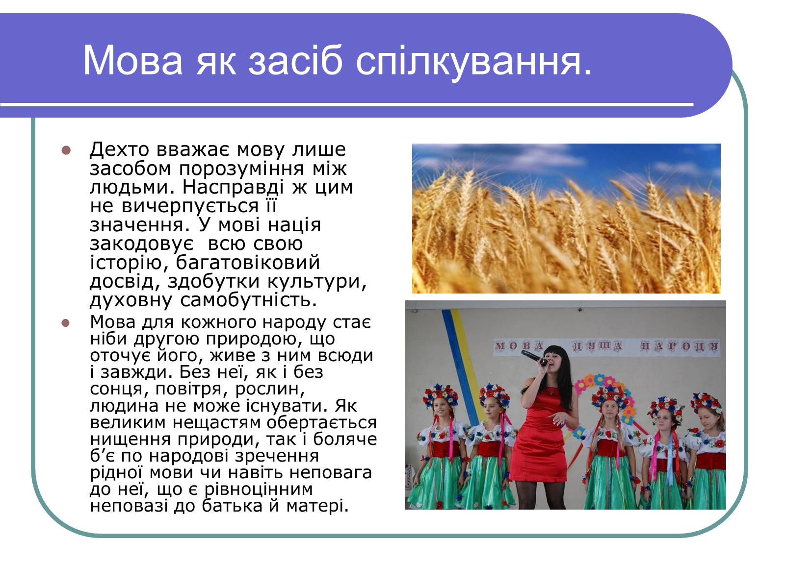 Презентація на тему «Українська мова» (варіант 2) - Слайд #3