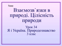 Презентація на тему «Взаємозв&#8217;язки в природі»