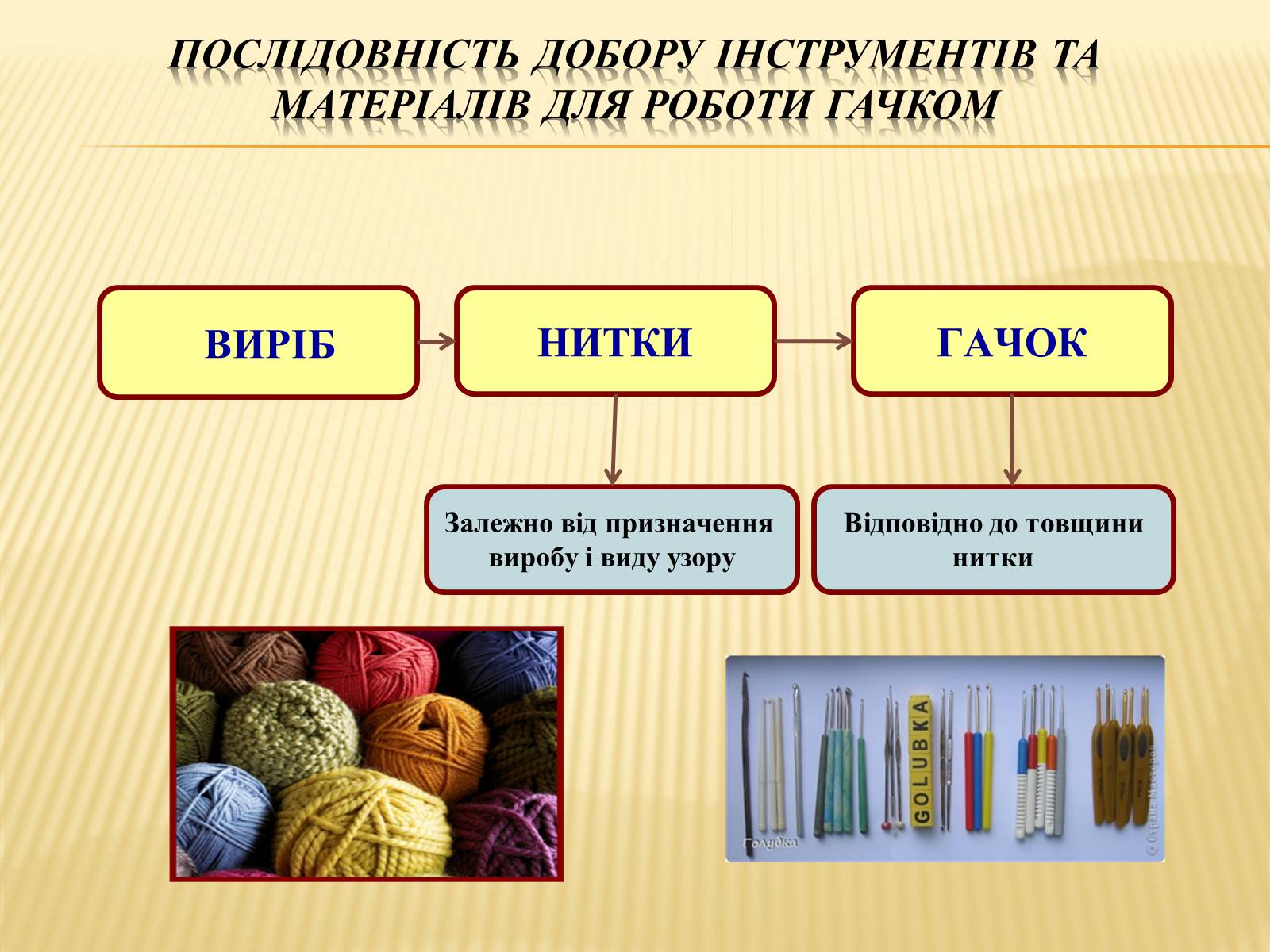 Презентація на тему «В&#8217;язання гачком — вид рукоділля» - Слайд #9