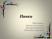 Презентація на тему «Панки» (варіант 5)