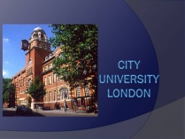 Презентація на тему «Сity university London»