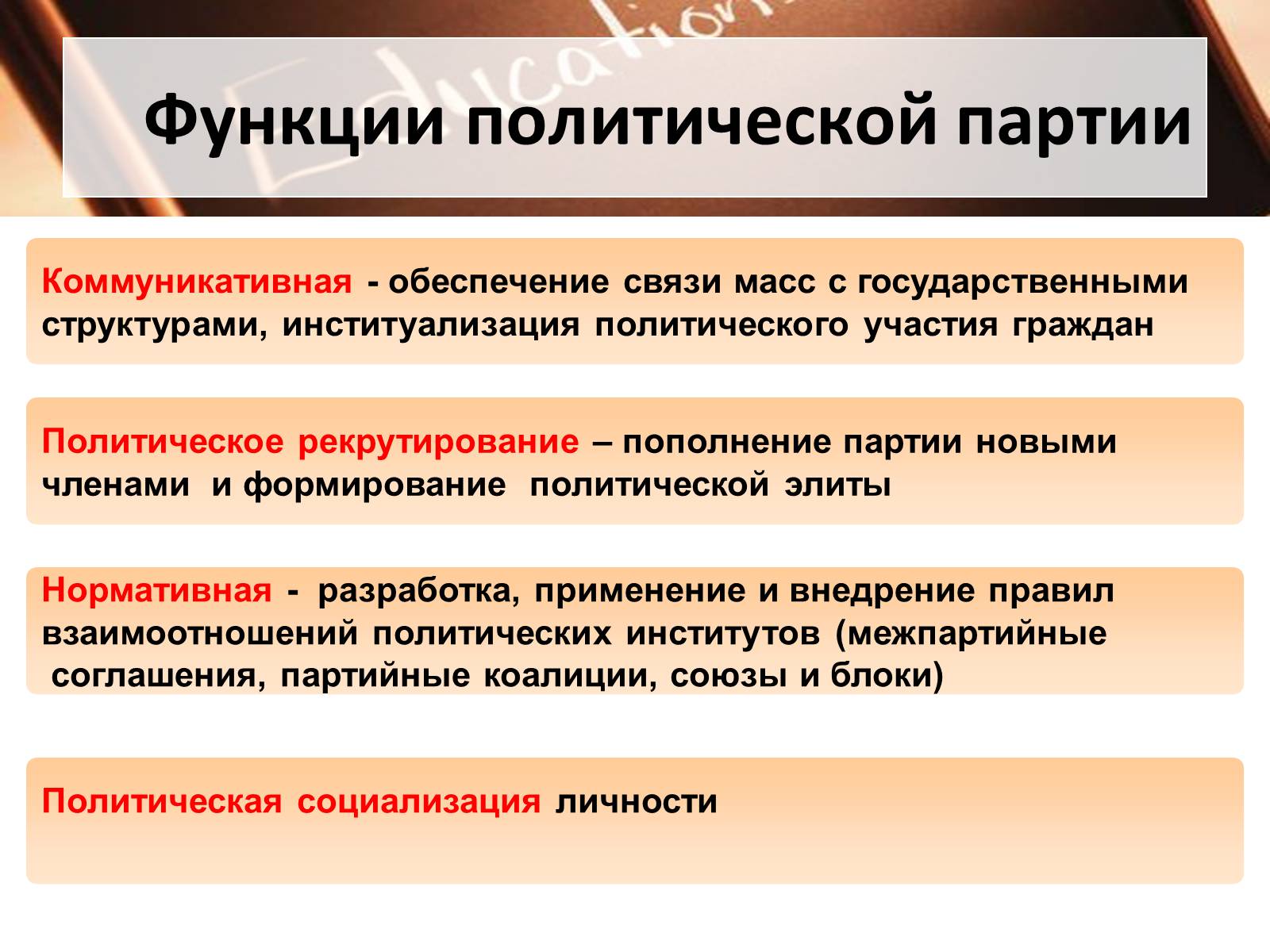 Презентація на тему «Политические партии» - Слайд #8