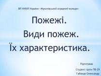 Презентація на тему «Пожежі»