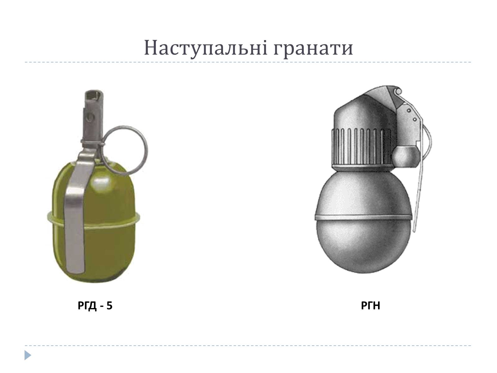 Презентація на тему «Ручні гранати та поводження з ними» - Слайд #5