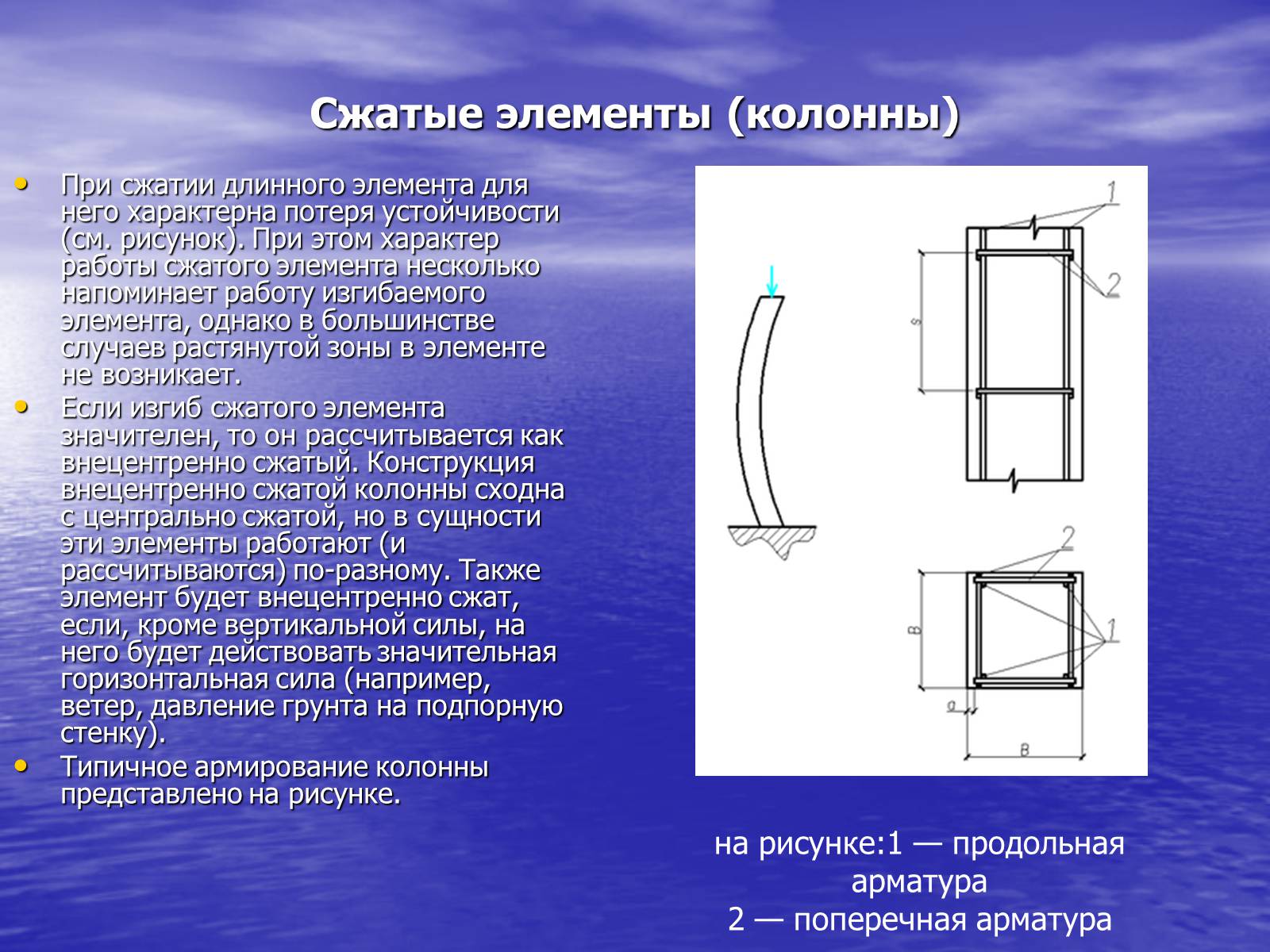 Максимально сжатые. Сжатие колонны. Сжатые элементы колонны. Сжато-изгибаемые элементы колонны. Зоны колонны растянутые и сжатые.