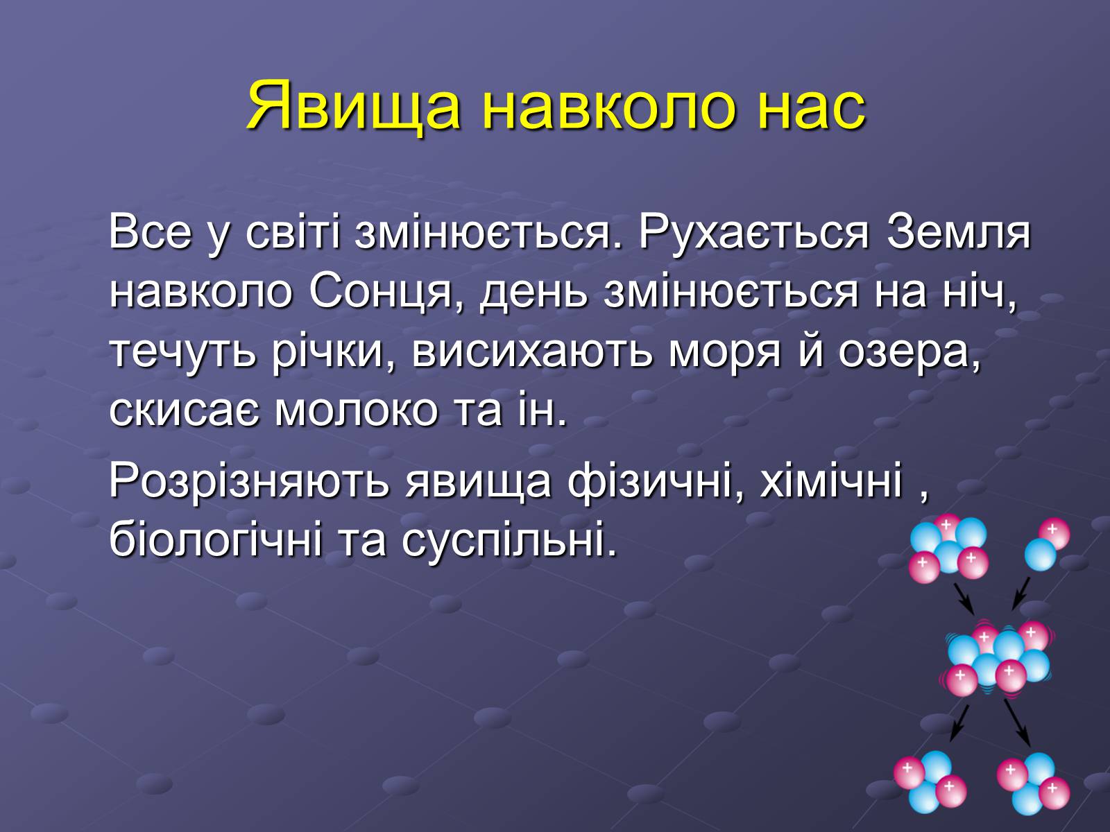 Презентація на тему «Фізичні та хімічні явища» (варіант 4) - Слайд #2